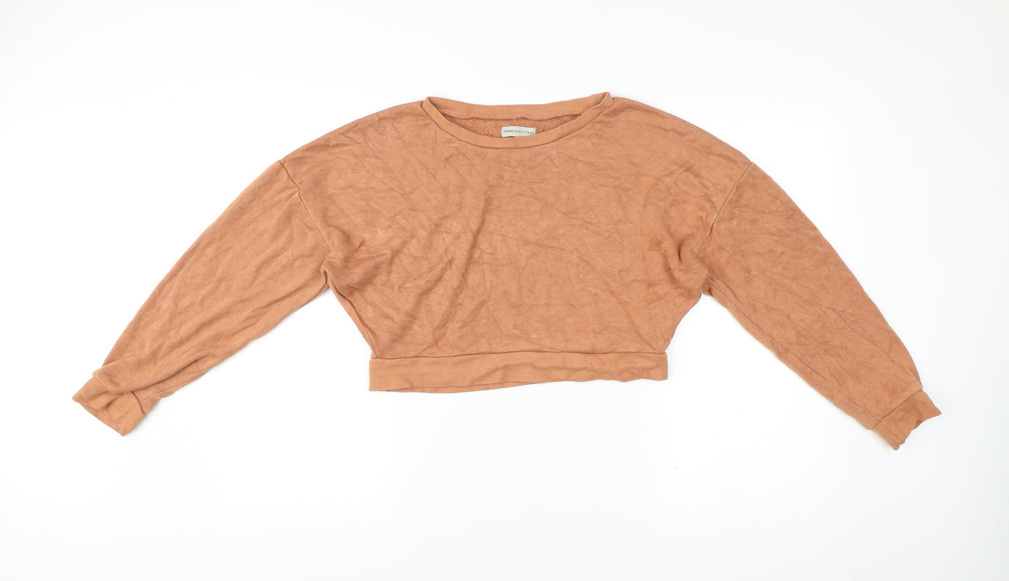 Urban Outfitters Women’s Brown Cropped Pullover Sweatshirt Size S