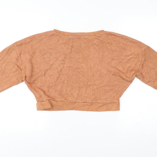 Urban Outfitters Women’s Brown Cropped Pullover Sweatshirt Size S
