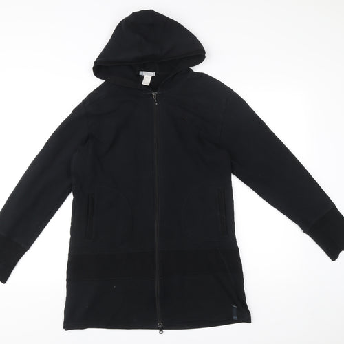 Domyos Mens Black Full Zip Hoodie Size M Long Sleeve Gym Training