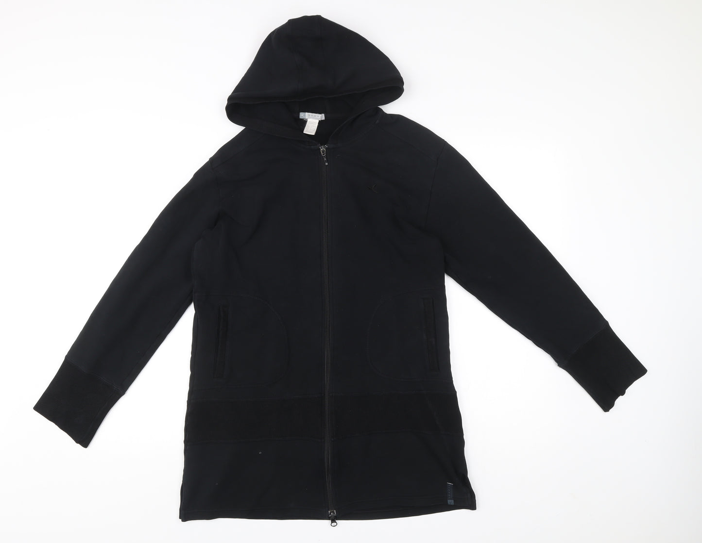 Domyos Mens Black Full Zip Hoodie Size M Long Sleeve Gym Training