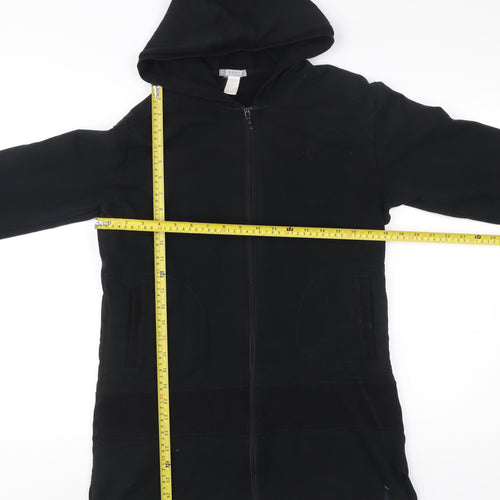 Domyos Mens Black Full Zip Hoodie Size M Long Sleeve Gym Training
