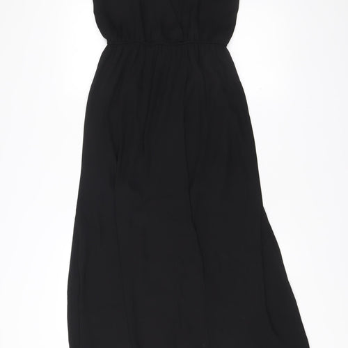 Forever 21 Women’s Black Long Slip Dress Size S Polyester