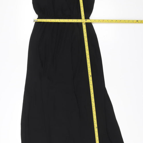 Forever 21 Women’s Black Long Slip Dress Size S Polyester