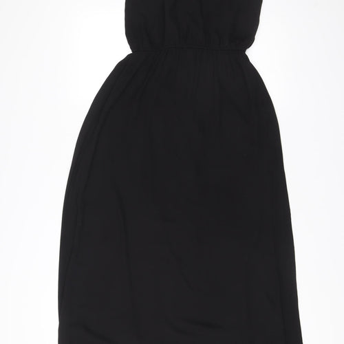 Forever 21 Women’s Black Long Slip Dress Size S Polyester