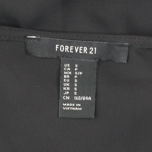 Forever 21 Women’s Black Long Slip Dress Size S Polyester