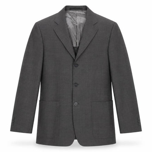 Tom English Mens Grey Wool Blend Blazer Jacket Size 40 Regular