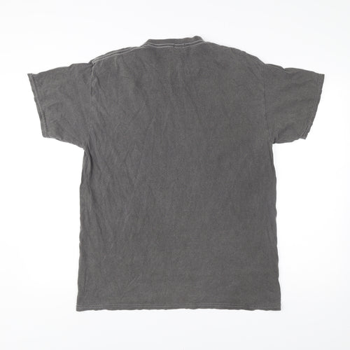 BDG Urban Outfitters Men's Grey Small Embroidered College T-Shirt