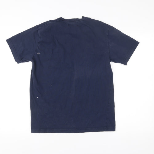 Ben Sherman Men's Blue Graphic Print Cotton T-Shirt Size M