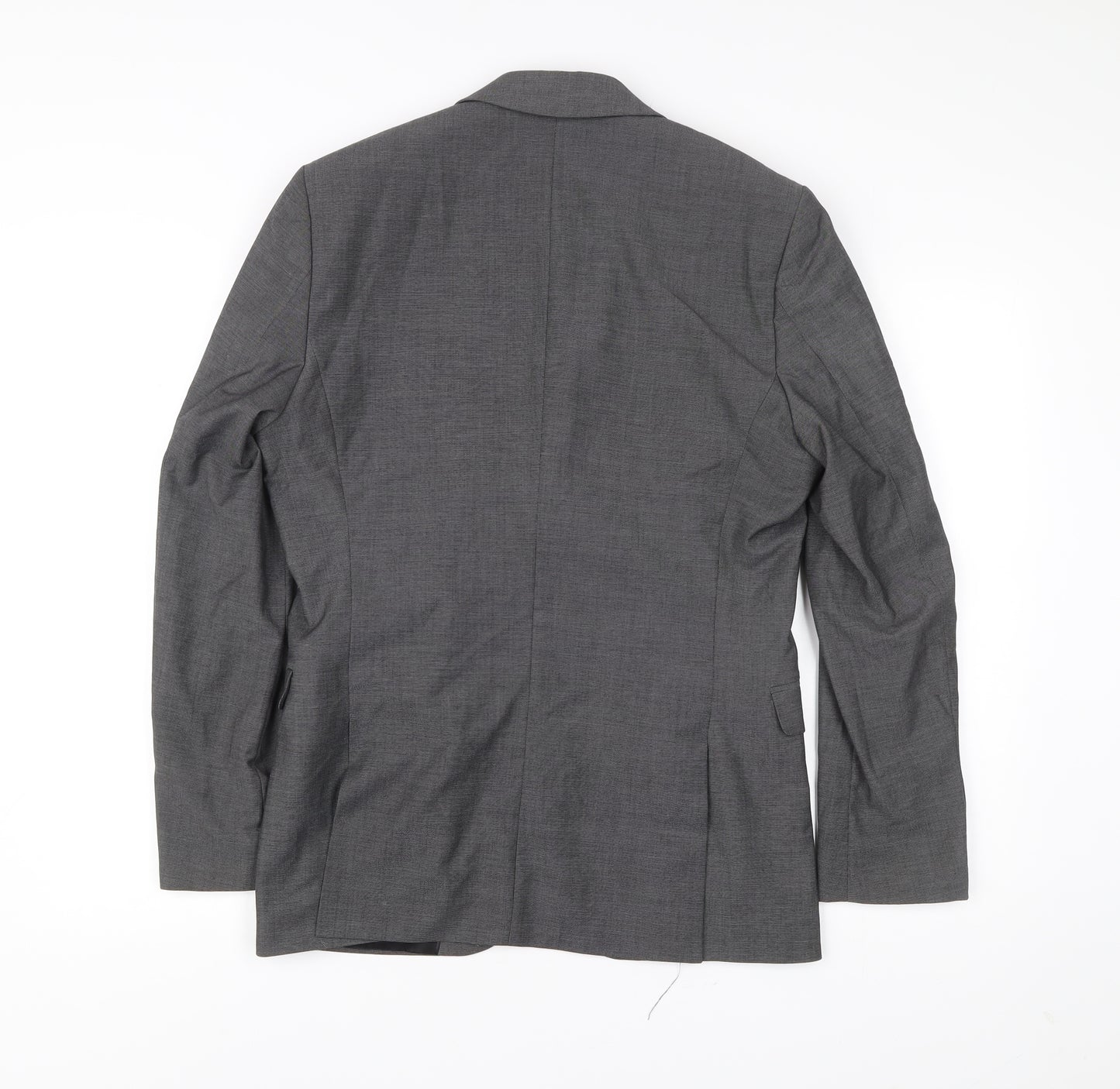 H&M Mens Grey Regular Fit Two-Button Blazer Jacket 38R