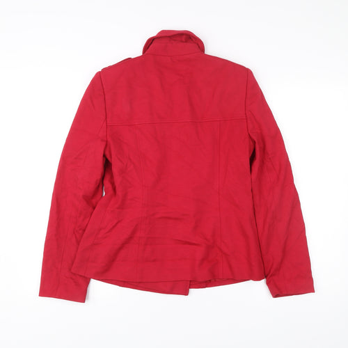Planet Women’s Red Pea Coat Size 8 Double-Breasted Jacket