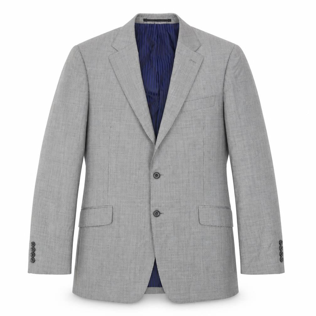 Marks and Spencer Men’s Black & White Check Wool Blazer 42in Long Regular Fit