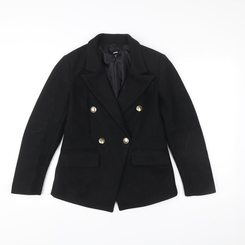 Sinsay Womens Black Polyester Blazer Jacket Size S Business Casual