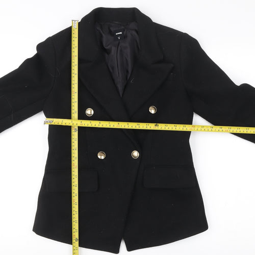 Sinsay Womens Black Polyester Blazer Jacket Size S Business Casual