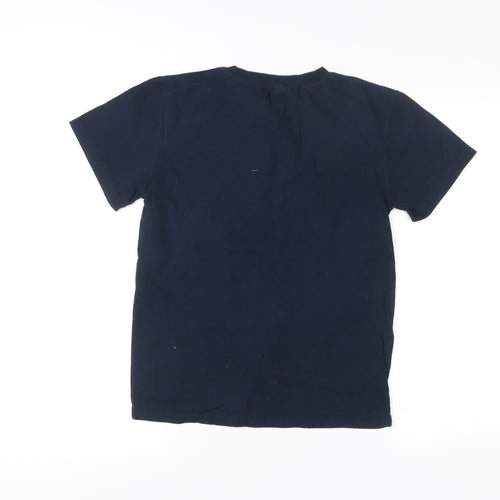 Purely Kids Boys Blue T-Shirt Size 14 Years Australian Flag Embroidered