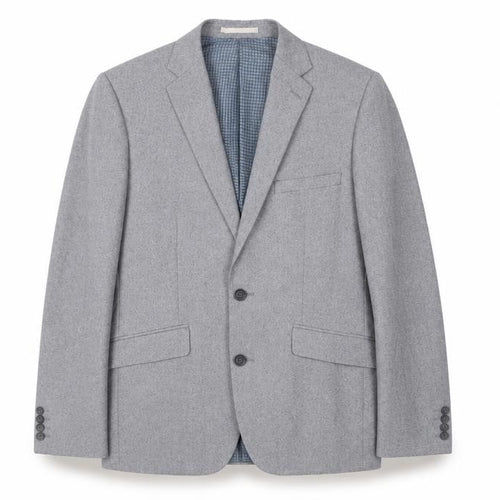 Burton Menswear Men Grey Slim Fit Blazer 38R Single Breasted Jacket
