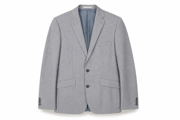 Burton Menswear Men Grey Slim Fit Blazer 38R Single Breasted Jacket