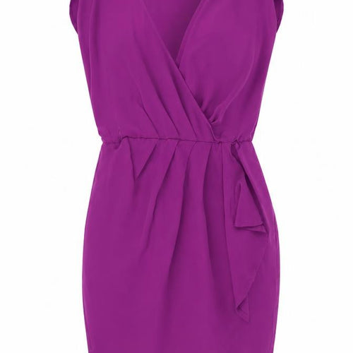 Topshop Women’s Purple Strapless Bodycon Dress UK 6 Short Party