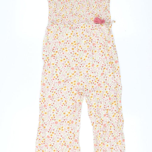 Monsoon Girls Multicoloured Floral Sleeveless Jumpsuit Age 12 Years