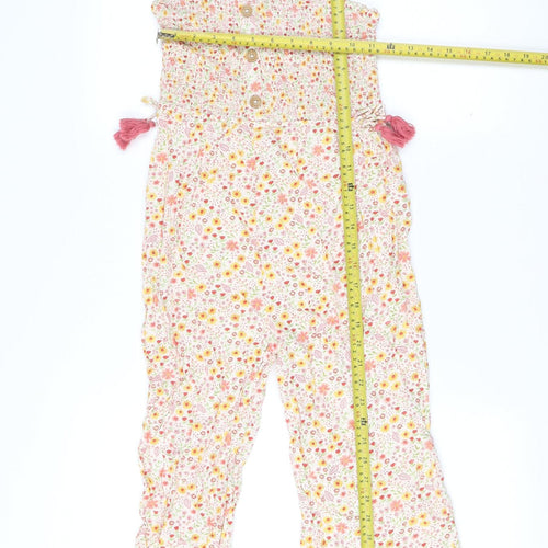 Monsoon Girls Multicoloured Floral Sleeveless Jumpsuit Age 12 Years
