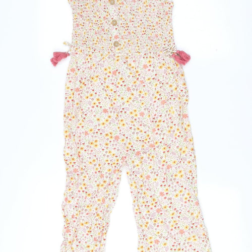 Monsoon Girls Multicoloured Floral Sleeveless Jumpsuit Age 12 Years