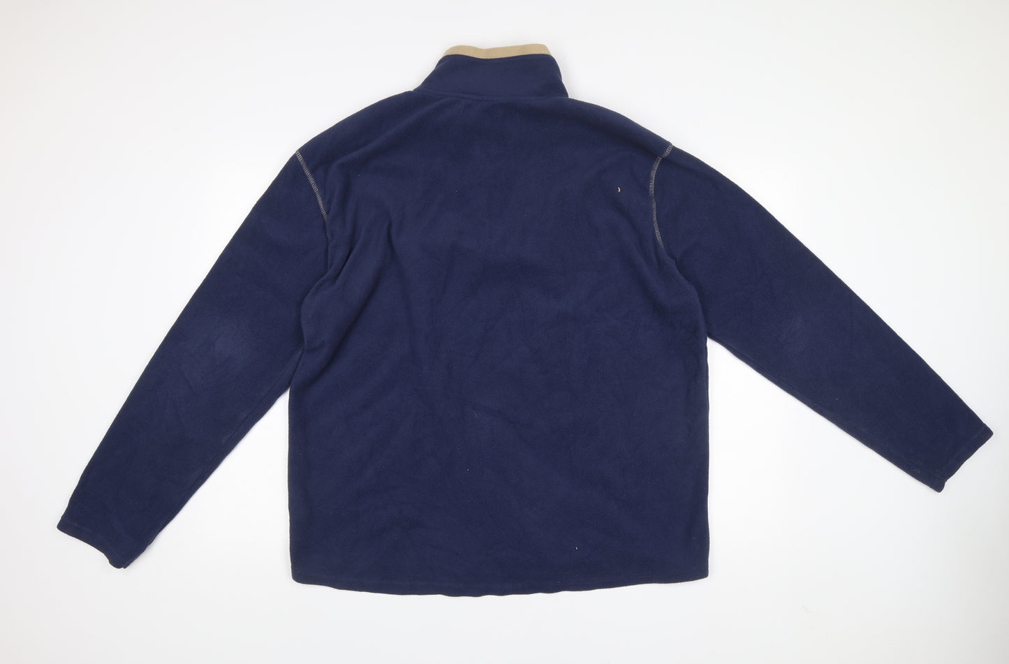 Atlas For Men Men's Blue XL Fleece Pullover Sweatshirt Outdoor 1/4 Zip