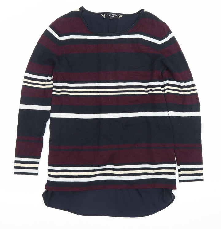 Principles by Ben de Lisi Womens Multicoloured Stripe Jumper Size 12