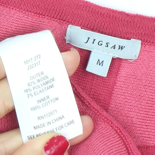 Jigsaw Women’s Pink Wool Blend Pullover Jumper Size M