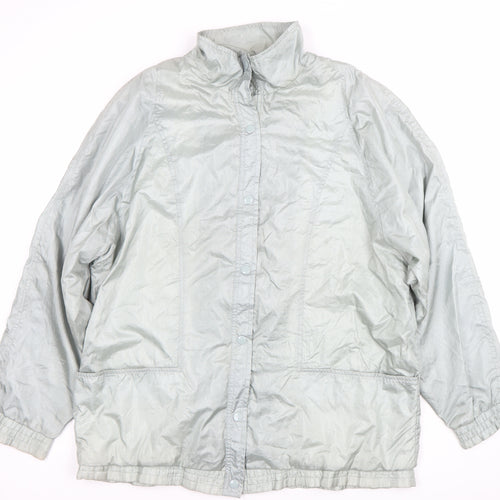 Haband Women’s Grey Nylon Mid-Length Casual Jacket L