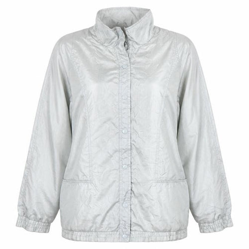 Haband Women’s Grey Nylon Mid-Length Casual Jacket L