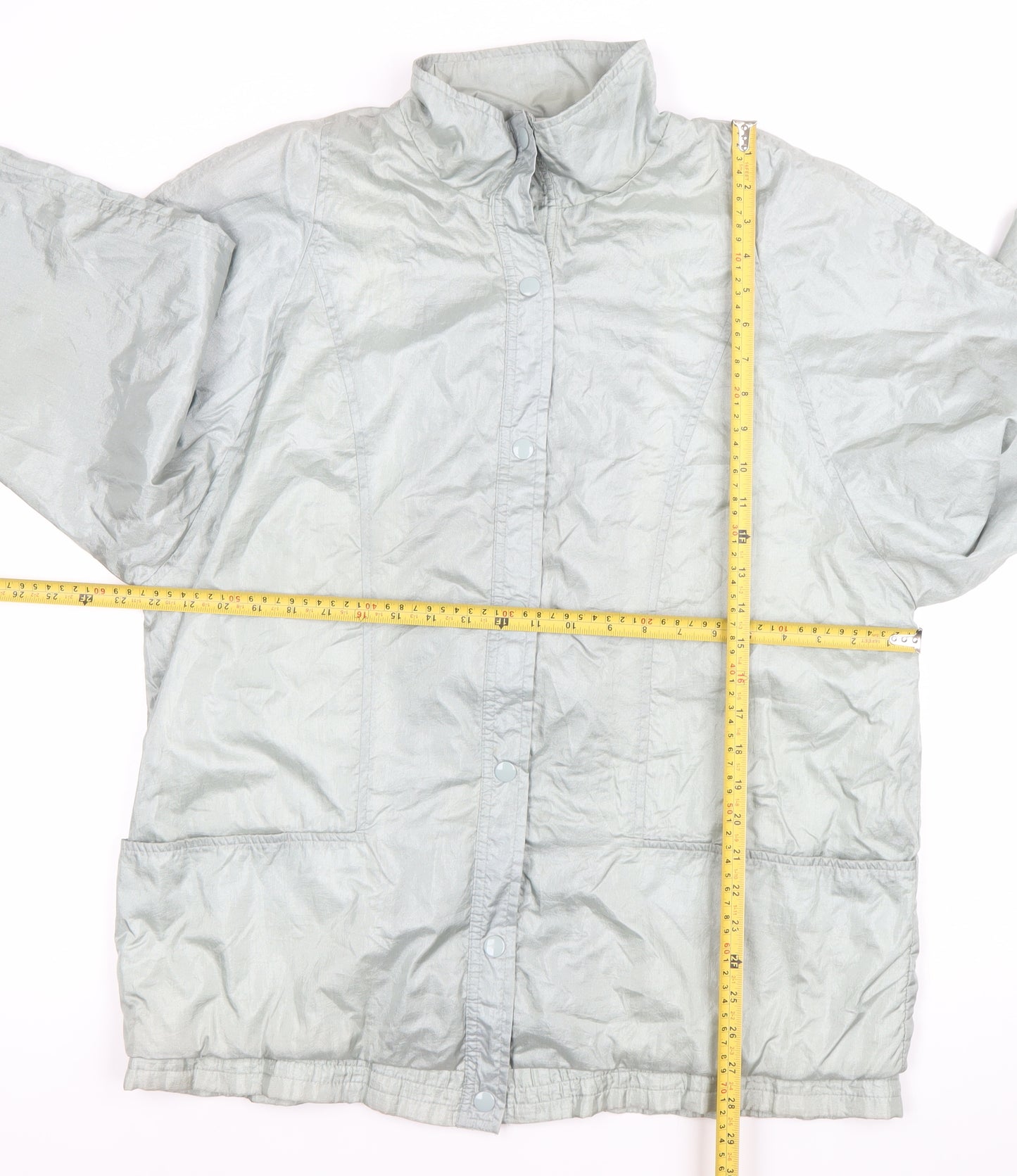 Haband Women’s Grey Nylon Mid-Length Casual Jacket L