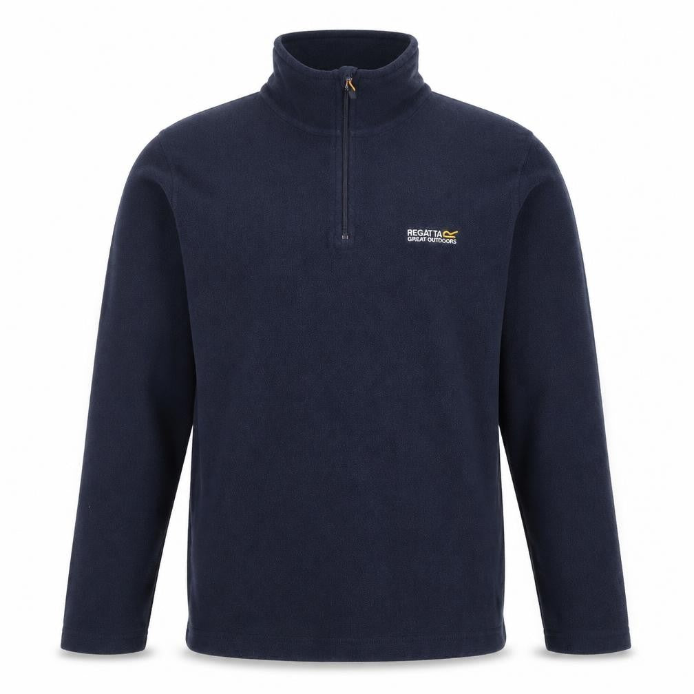 Regatta Mens Blue Fleece Sweatshirt M Pullover 1/2 Zip Outdoor Hiking