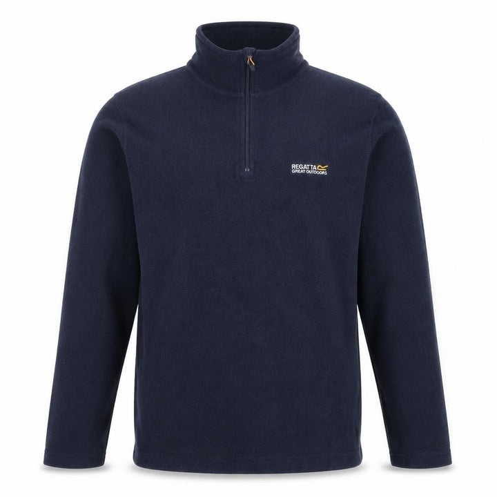 Regatta Mens Blue Fleece Sweatshirt M Pullover 1/2 Zip Outdoor Hiking