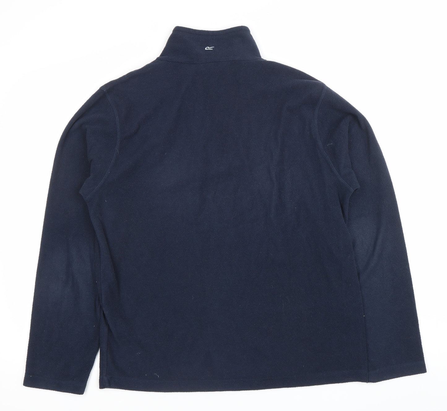 Regatta Mens Blue Fleece Sweatshirt M Pullover 1/2 Zip Outdoor Hiking