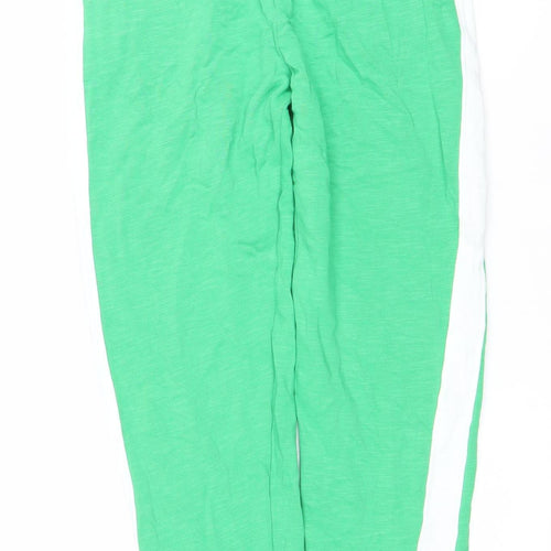 Next Women’s Green Jogger Trousers Size 6 Cotton Elastic Waist