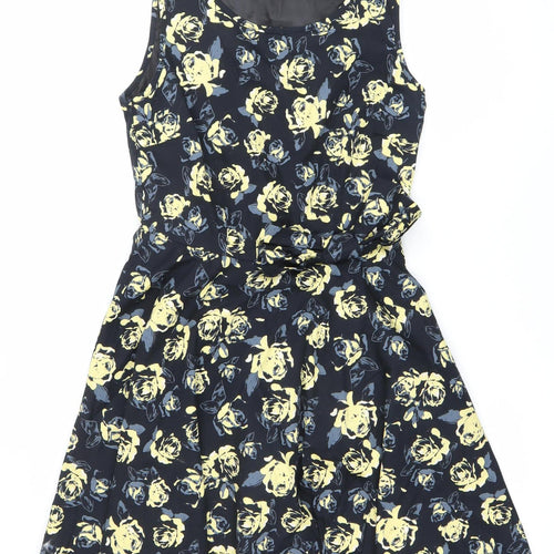 Atmosphere Women’s Black Floral Fit & Flare Dress Size 10