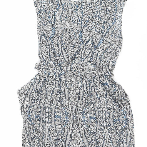 Warehouse Womens Multicoloured Paisley Strapless Bodycon Dress Size 12