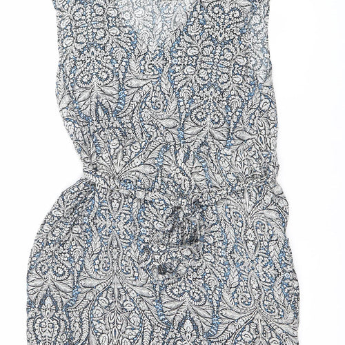 Warehouse Womens Multicoloured Paisley Strapless Bodycon Dress Size 12