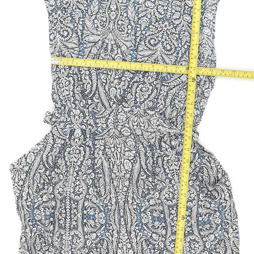 Warehouse Womens Multicoloured Paisley Strapless Bodycon Dress Size 12