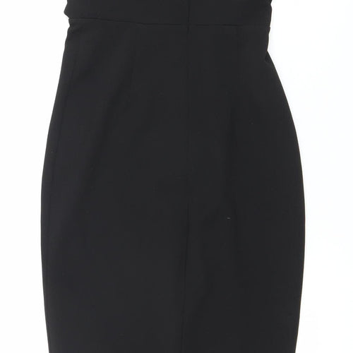 Pink Boutique Women’s Black Size 8 Strapless Bodycon Dress