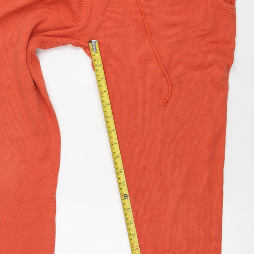 Union River Womens Orange Jogger Trousers Size 10-12 Cotton