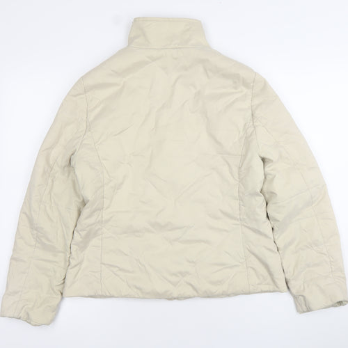 Precis Women’s Beige Quilted Puffer Jacket Size 12 Lightweight