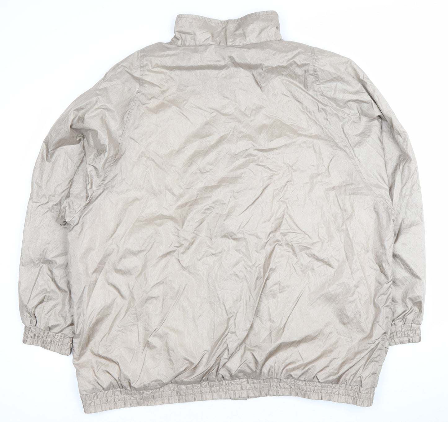 Haband Womens Plus Size 20 Beige Windbreaker Jacket Casual Nylon