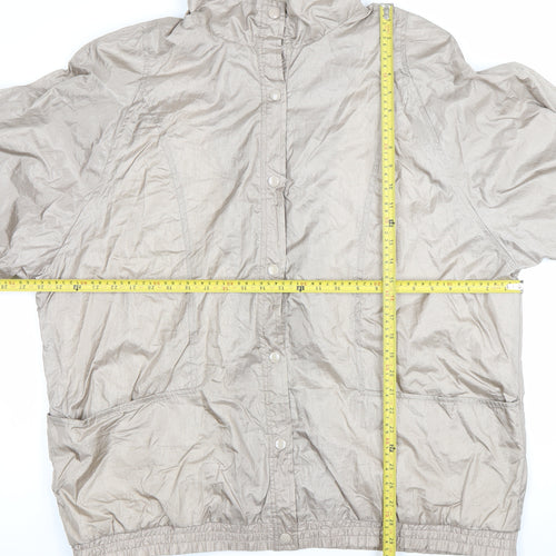 Haband Womens Plus Size 20 Beige Windbreaker Jacket Casual Nylon
