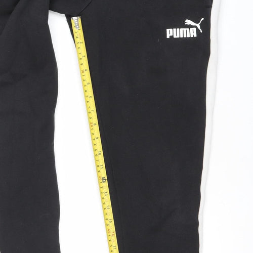 Puma Men Black Joggers M Tapered Colourblock Elastic Waist Sportswear