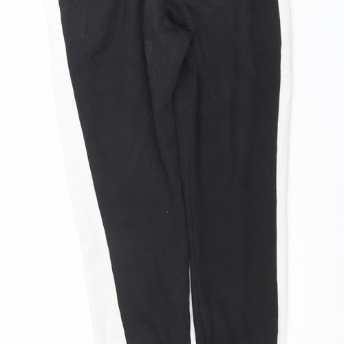 Puma Men Black Joggers M Tapered Colourblock Elastic Waist Sportswear