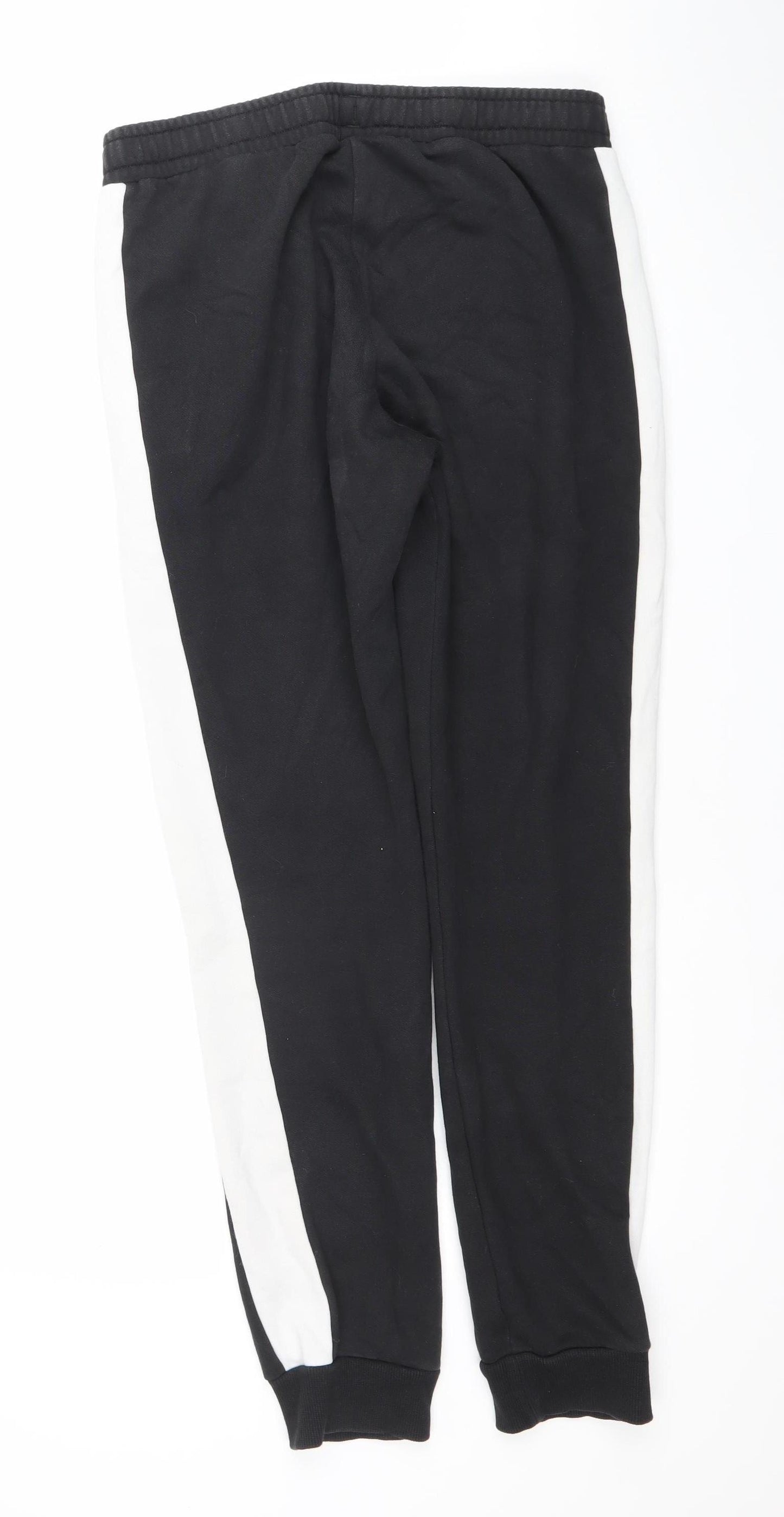 Puma Men Black Joggers M Tapered Colourblock Elastic Waist Sportswear