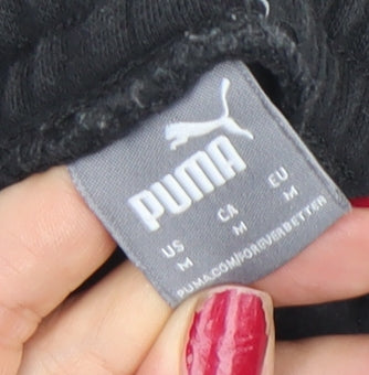 Puma Men Black Joggers M Tapered Colourblock Elastic Waist Sportswear