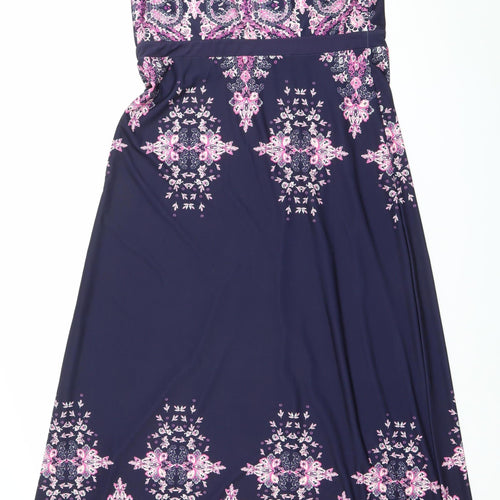 Bodyflirt Boutique Women’s Multicoloured Maxi Dress Size M Halter Paisley