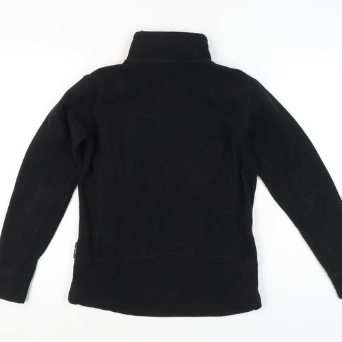 Weather Report Women’s Black Fleece Jacket Size 8 Zip Pockets Outdoor Coat