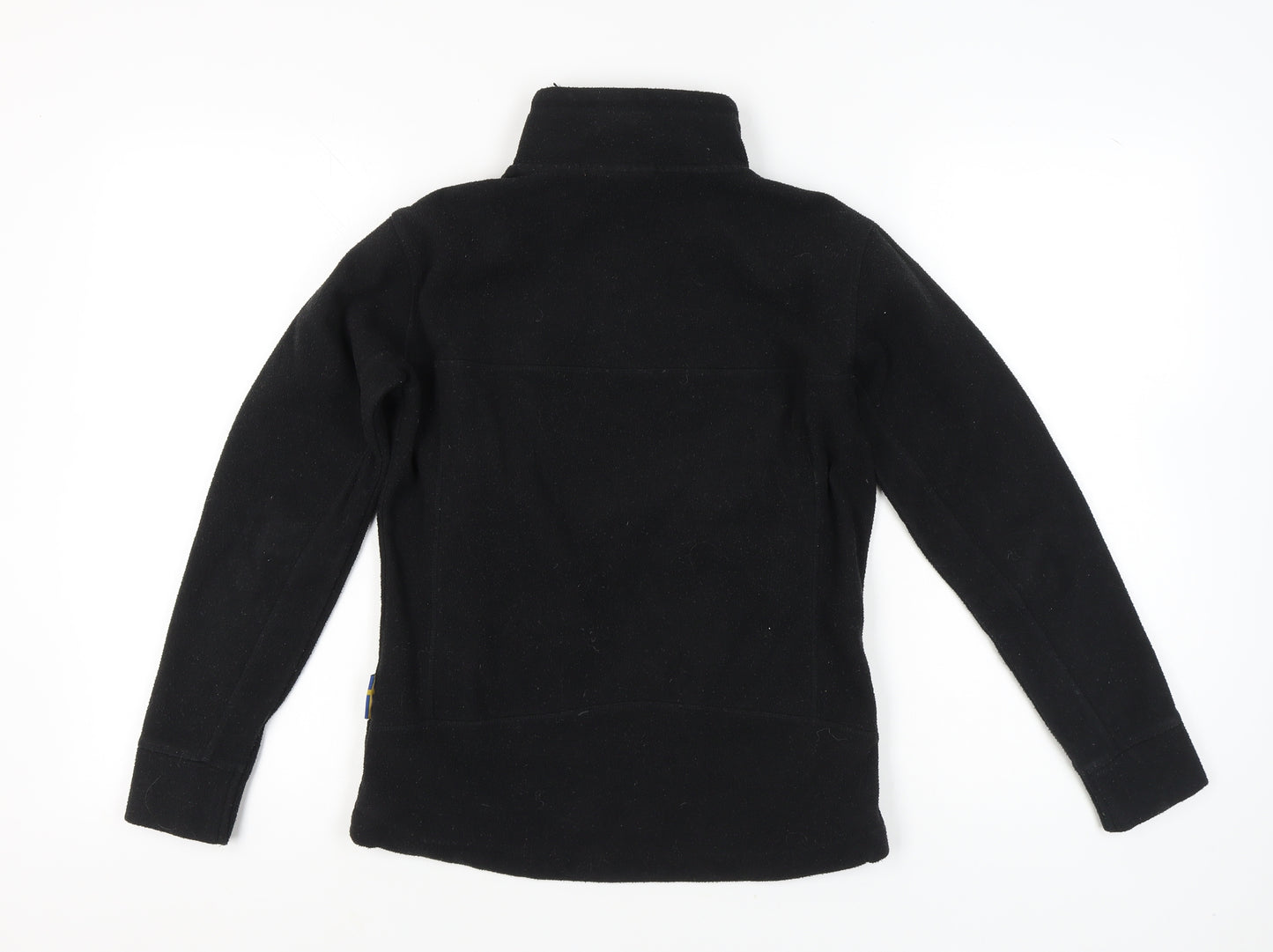 Weather Report Women’s Black Fleece Jacket Size 8 Zip Pockets Outdoor Coat